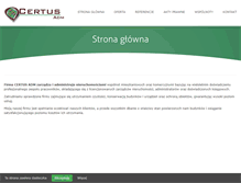 Tablet Screenshot of certus-adm.pl